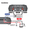 Stetsom Bravo HQ 800.4 Multichannel Car Audio Digital Amplifier - 2 Ohms Stable - 800 Watts RMS 4 Independent Channels