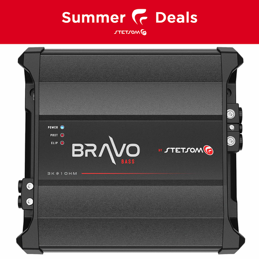 Stetsom BRAVO BASS 3k Digital Subwoofer Amplifier Mono 1 Channel Class D 3000 Watts RMS