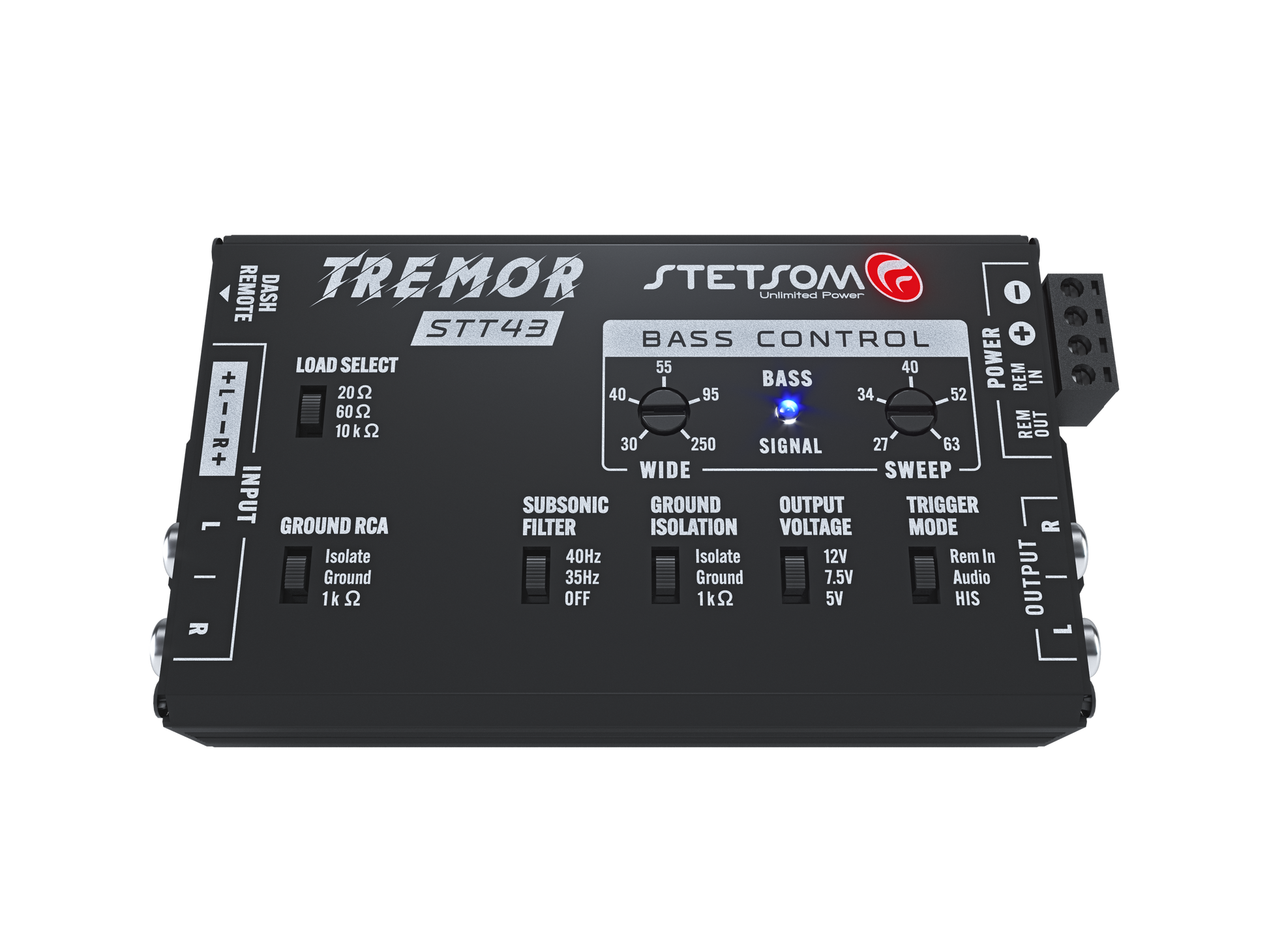 Stetsom STT43 Tremor PRO - Bass Restoration Digital Processor with Bass knob & 16.4 RJ11 Cable