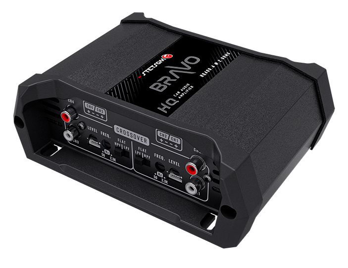 Stetsom Bravo HQ 400.4 Multichannel Car Audio Digital Amplifier - 2 Ohms Stable 4 Channel