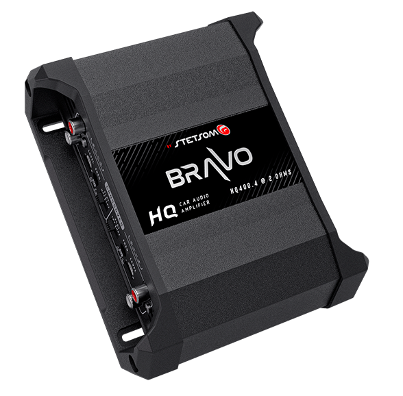 Stetsom Bravo HQ 400.4 Multichannel Car Audio Digital Amplifier - 2 Ohms Stable 4 Channel