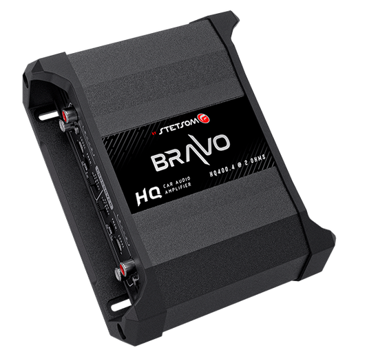 Stetsom Bravo HQ 400.4 Multichannel Car Audio Digital Amplifier - 2 Ohms Stable 4 Channel