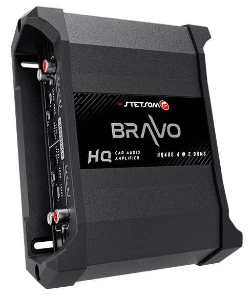 Stetsom Bravo HQ 400.4 Multichannel Car Audio Digital Amplifier - 2 Ohms Stable 4 Channel