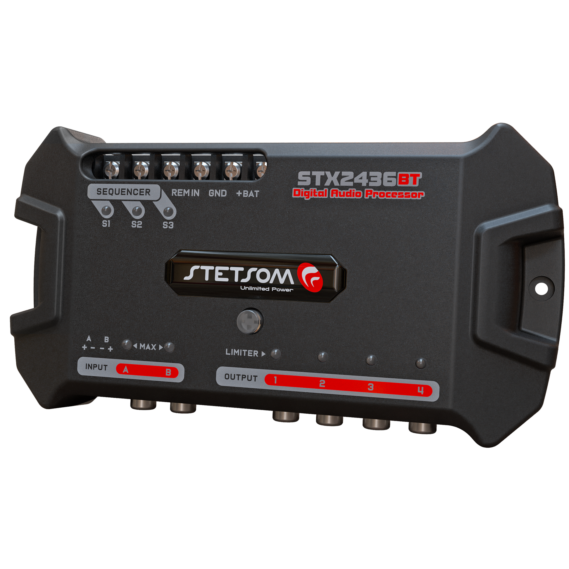 Stetsom STX 2436 Bluetooth DSP Crossover & Equalizer 4 Output Channel Full Digital Signal Processor 2.4