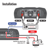 Amplificador multicanal digital compacto Stetsom IR 800.4 de 4 canales y 800 W de rango completo