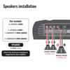 Amplificador multicanal digital compacto Stetsom IR 800.4 de 4 canales y 800 W de rango completo